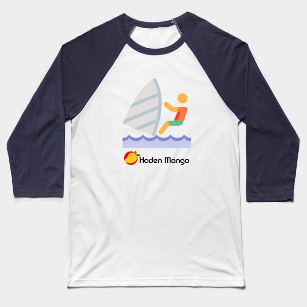 Windsurfer Tribute Design Baseball T-Shirt by Hayden Mango Collective 